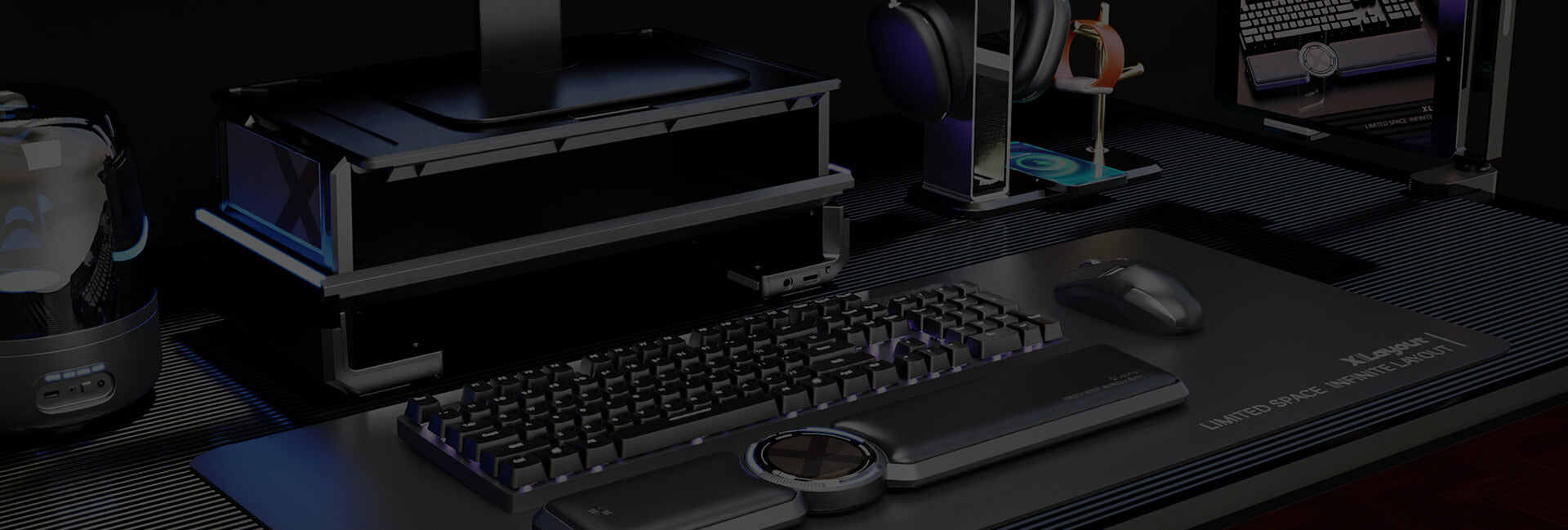 X Layout Improve Home Office & Gaming Desk Setup | Xlayout Desk Accessories ...