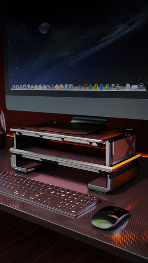 X Layout Improve Home Office & Gaming Desk Setup | Xlayout Desk Accessories ...
